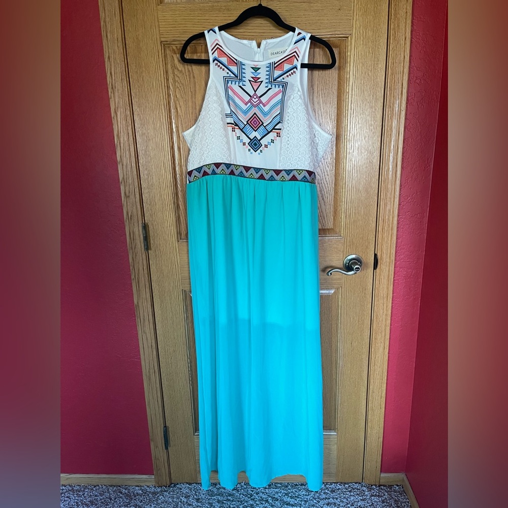 DEARCASE Multicolor Maxi Dress - size XXL